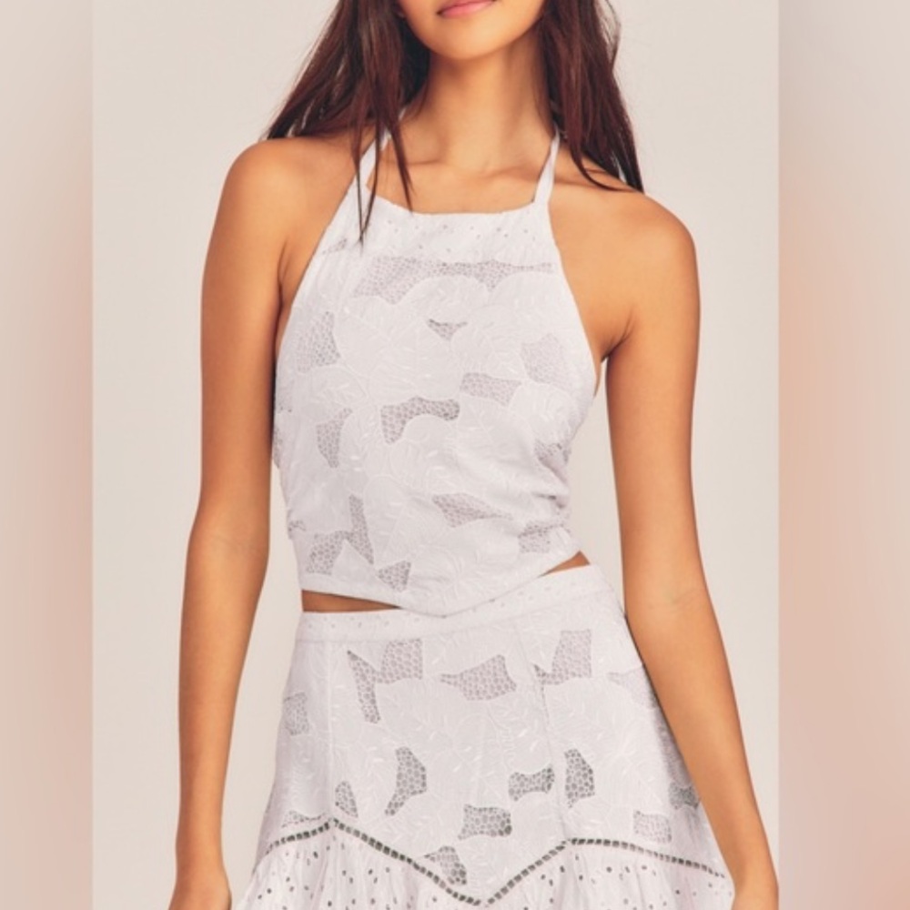NWT Love Shack Fancy Omi Handkerchief Top